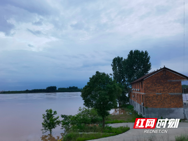 桃源县陬市镇:大堤上搭建防汛棚 人员轮班值守