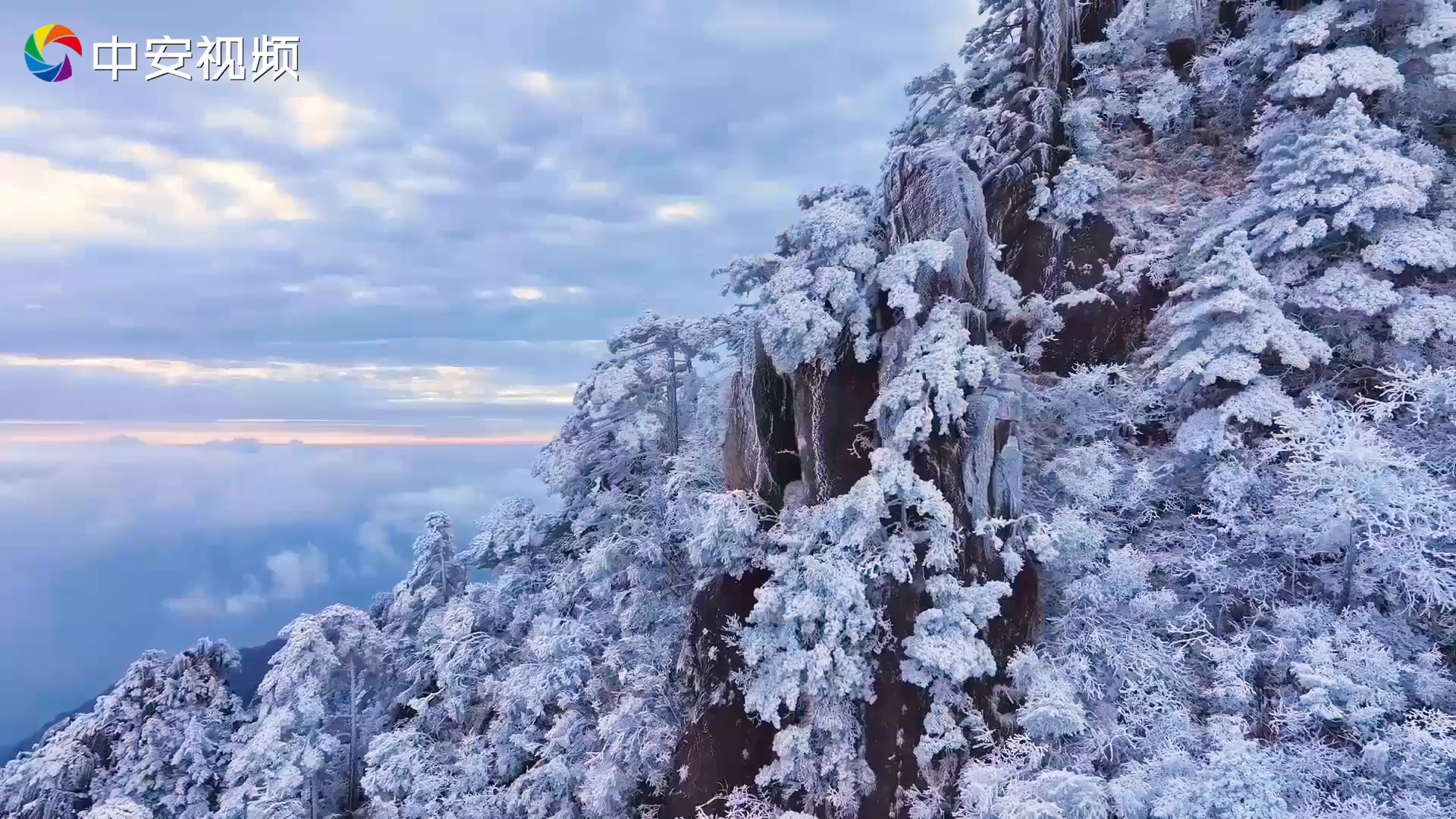 黃山冬雪首秀 銀裝素裹美不勝收