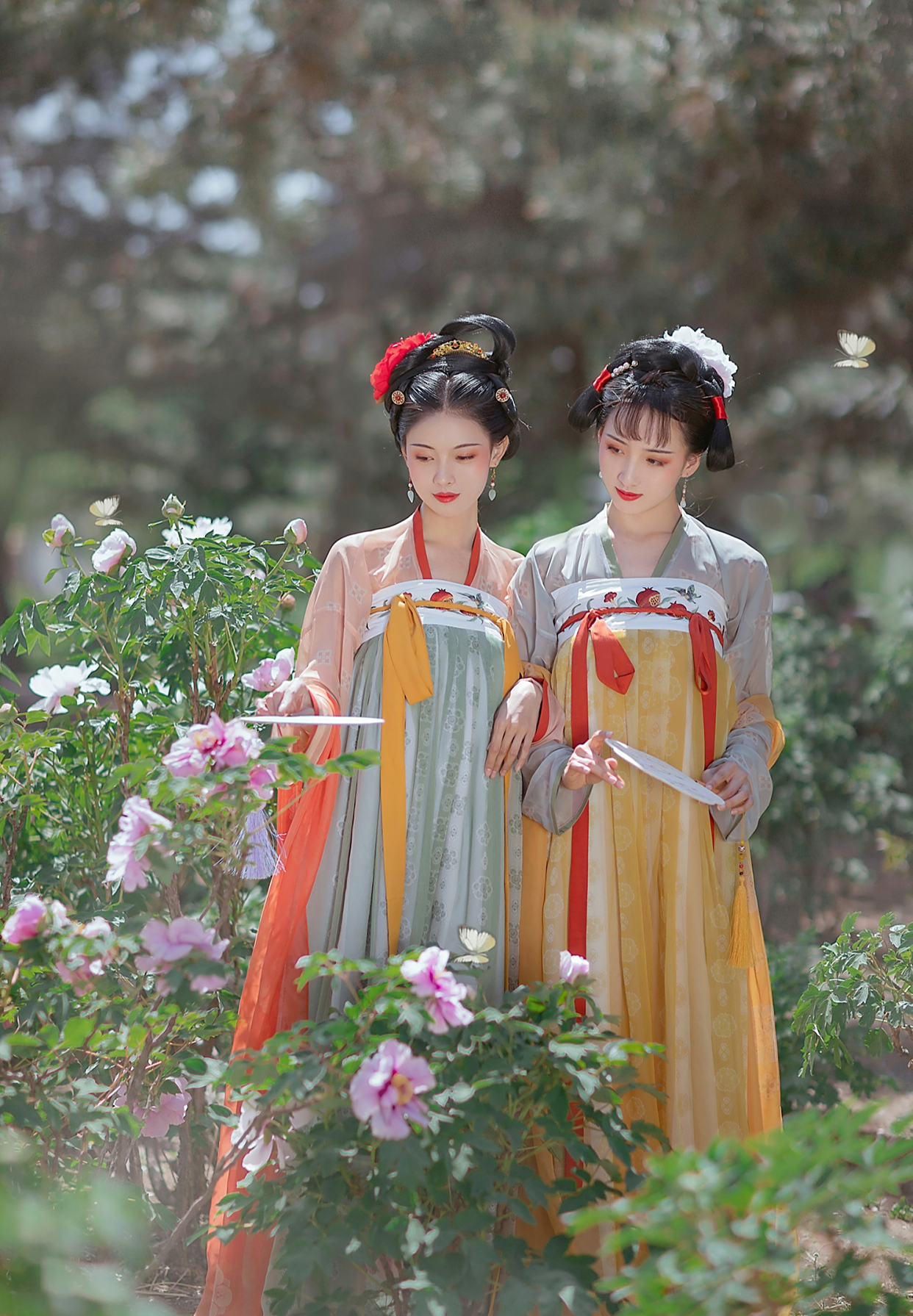 闺蜜款的汉服也太好看了吧!吸睛又休闲的夏日穿搭,回头率高!