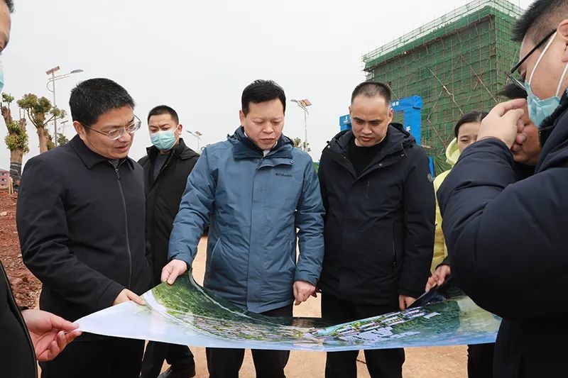 魏中发调研重点项目推进情况