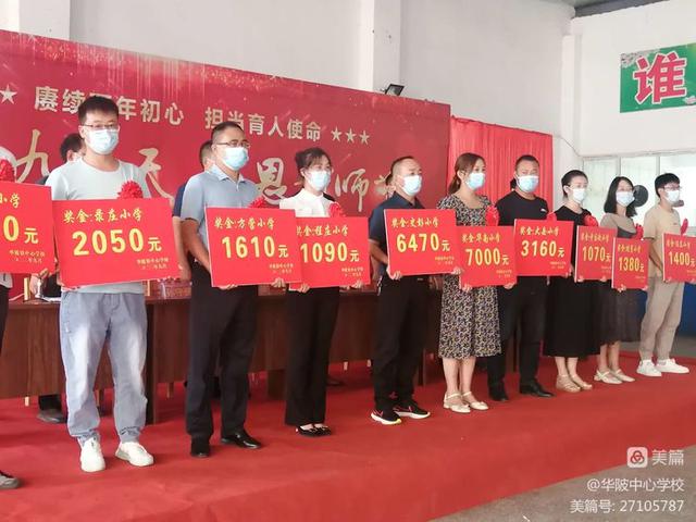 上蔡县华陂镇召开庆祝第38个教师节暨表优大会