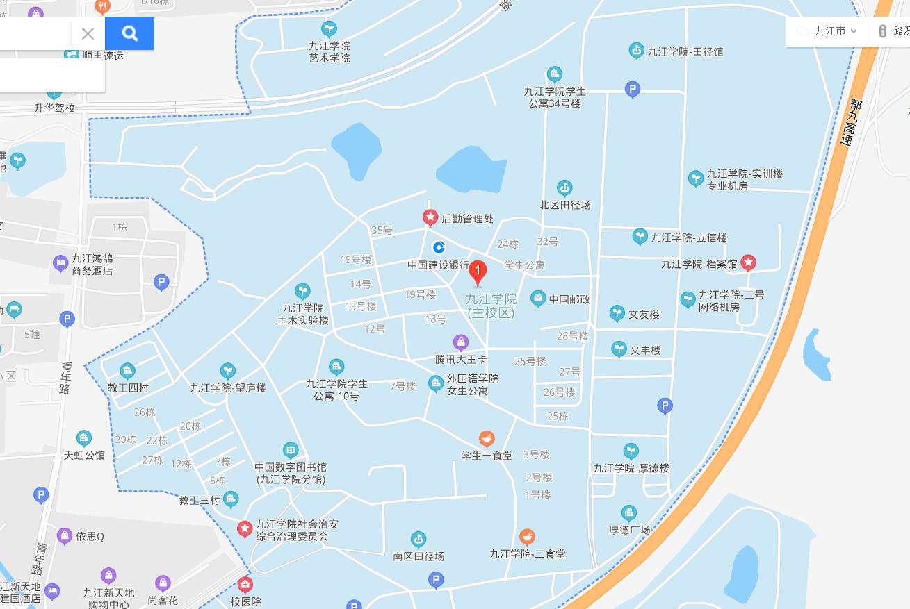 九江职业技术学院地图图片