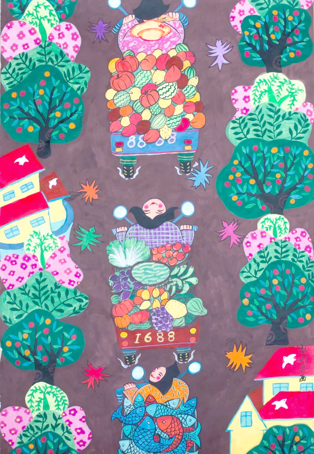 内黄县农民画:传统与现代交织的视觉盛宴