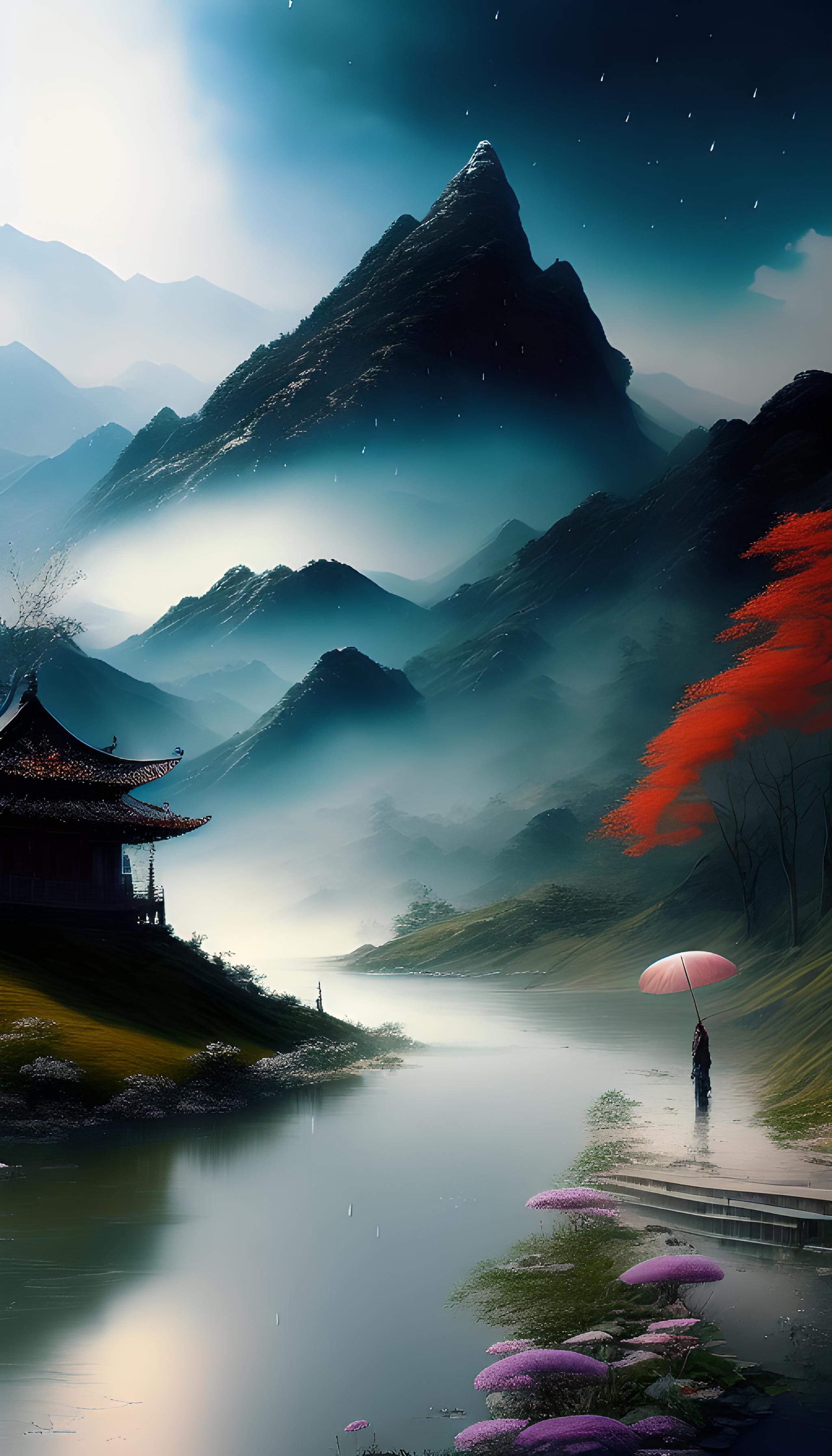 雨霏霏细泪如珠,踏潮而行61清明祭扫画面赏析