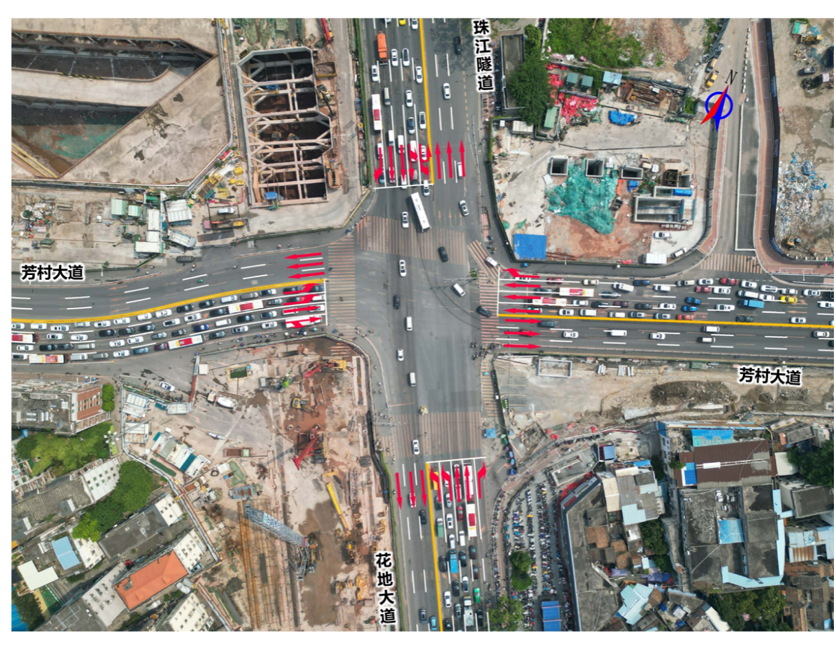 车主请留意!广州荔湾芳村大道车道分配有调整,行车或更便利