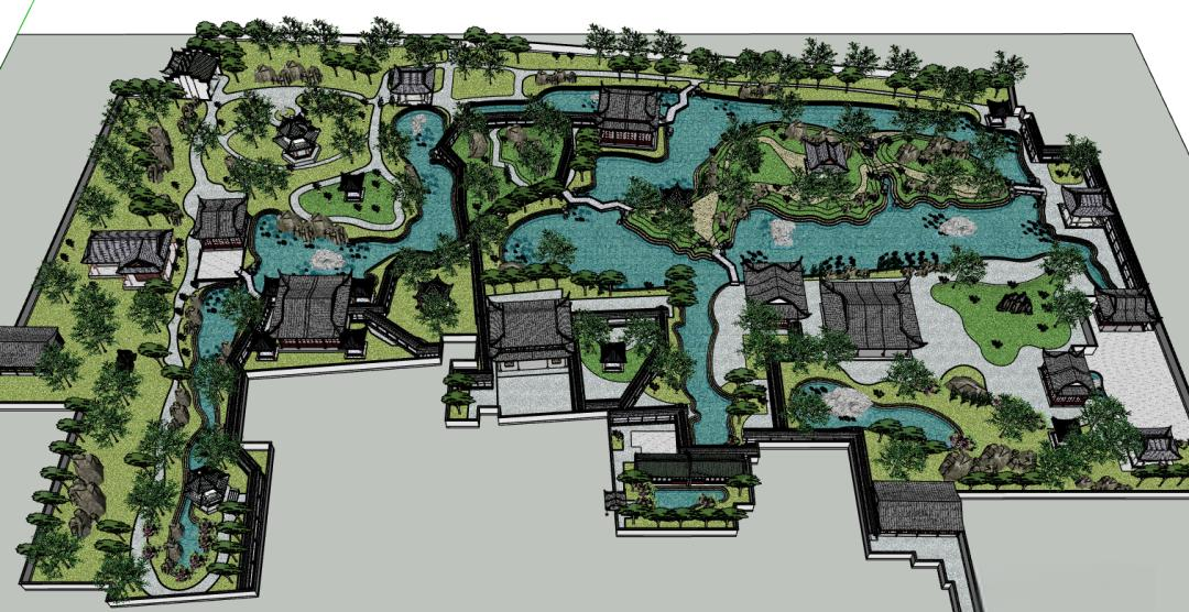 在线求助(附苏州园林su模型及平面图)