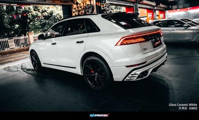 干净与纯粹|奥迪q8改色「贝壳白」