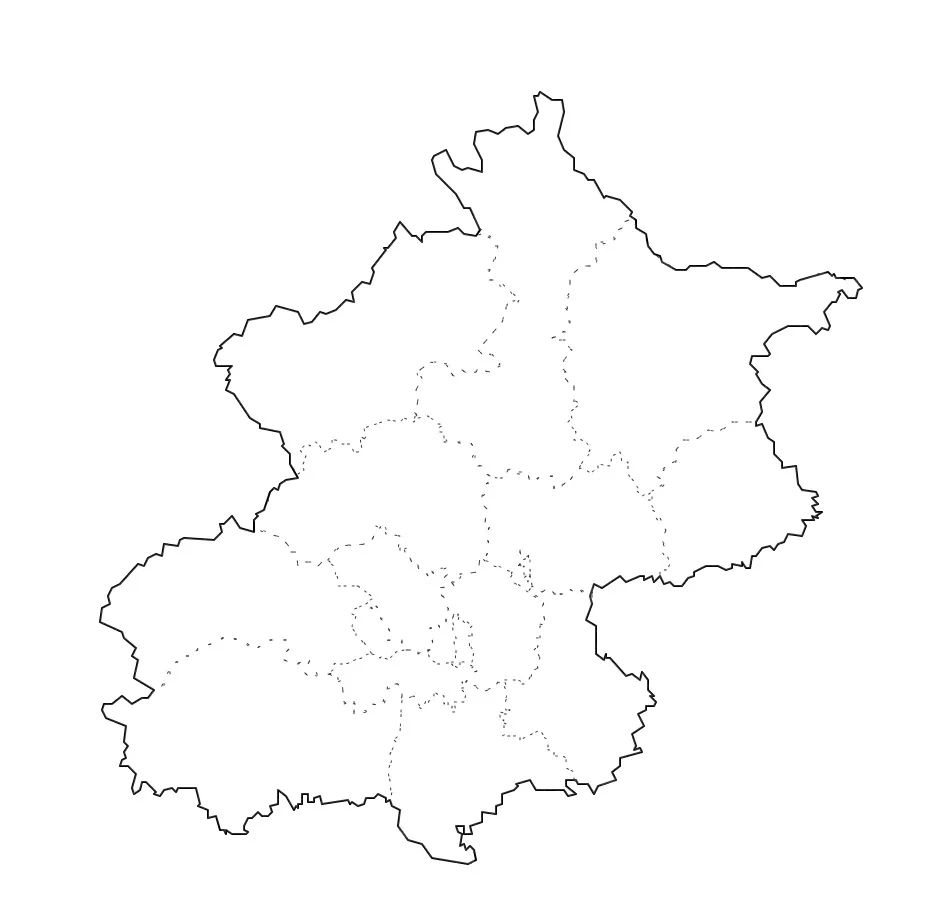 中国各省区标准化空白地图