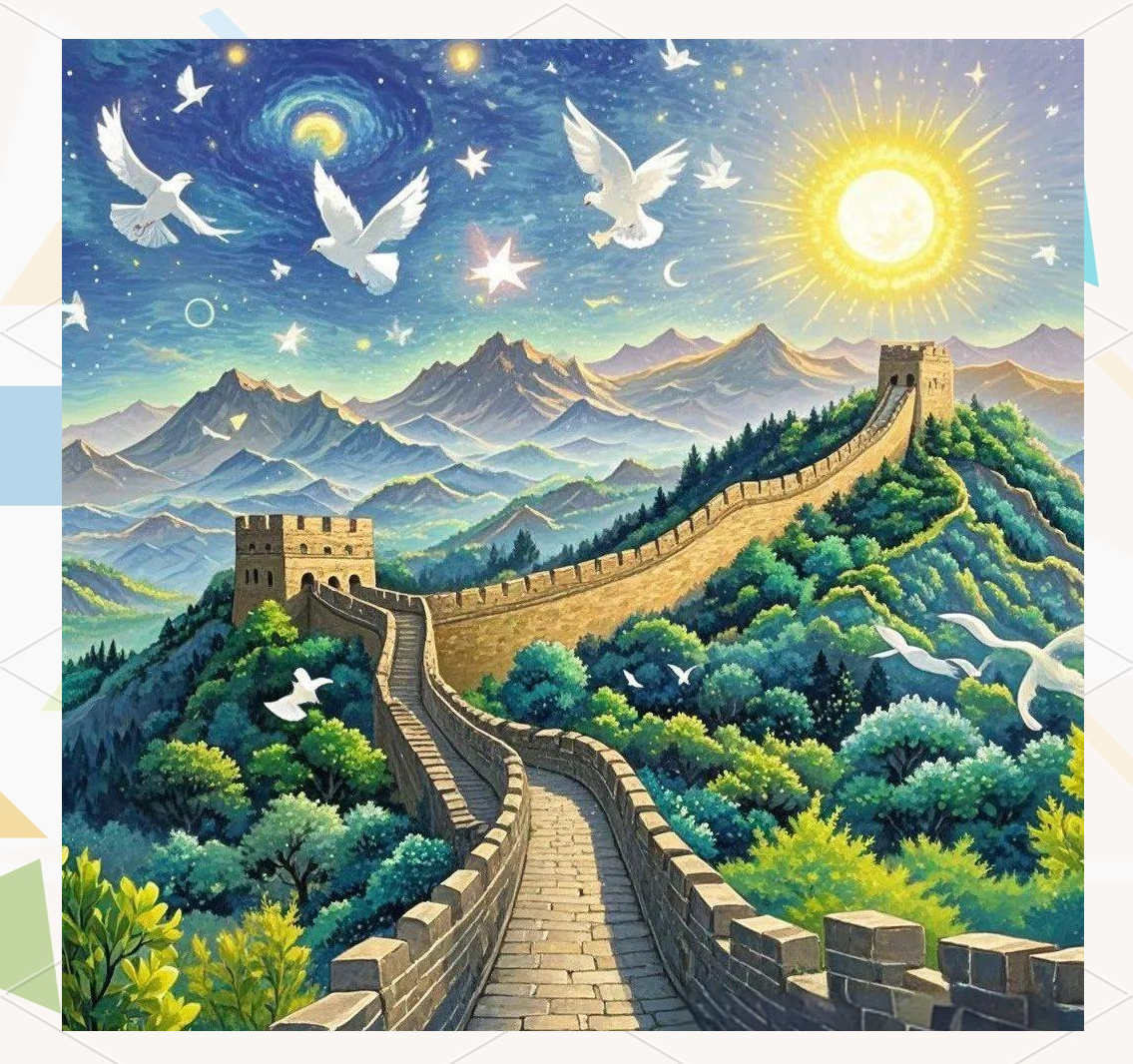 展现锦绣山河与万里长城的绘画佳作,值得推荐收藏