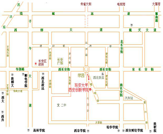 延安大学 平面图图片