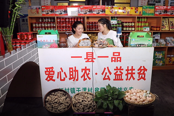 韩力客串"带货主播"卖双牌特产