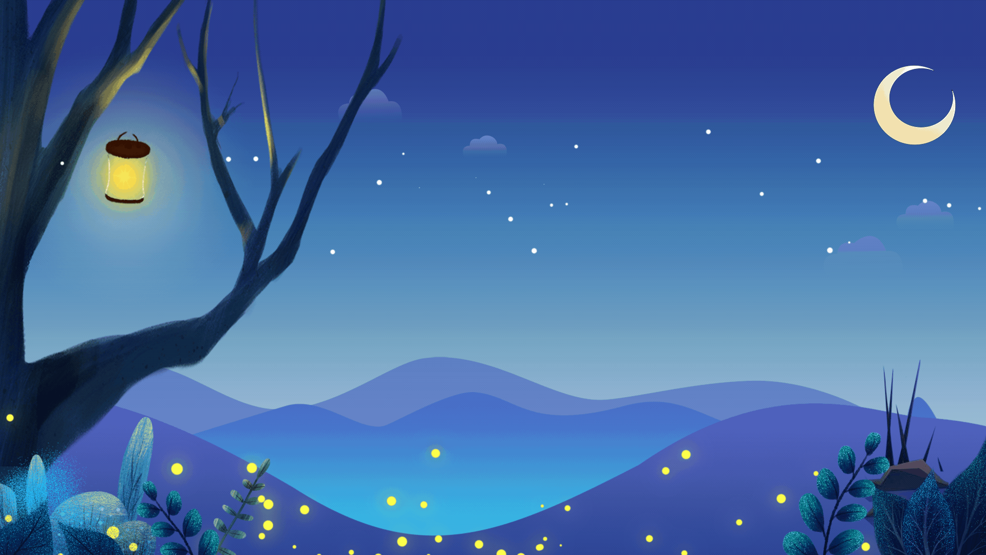 也点亮了你我的童年梦这是盛夏独有的风景倏忽明灭,星星点点萤火虫