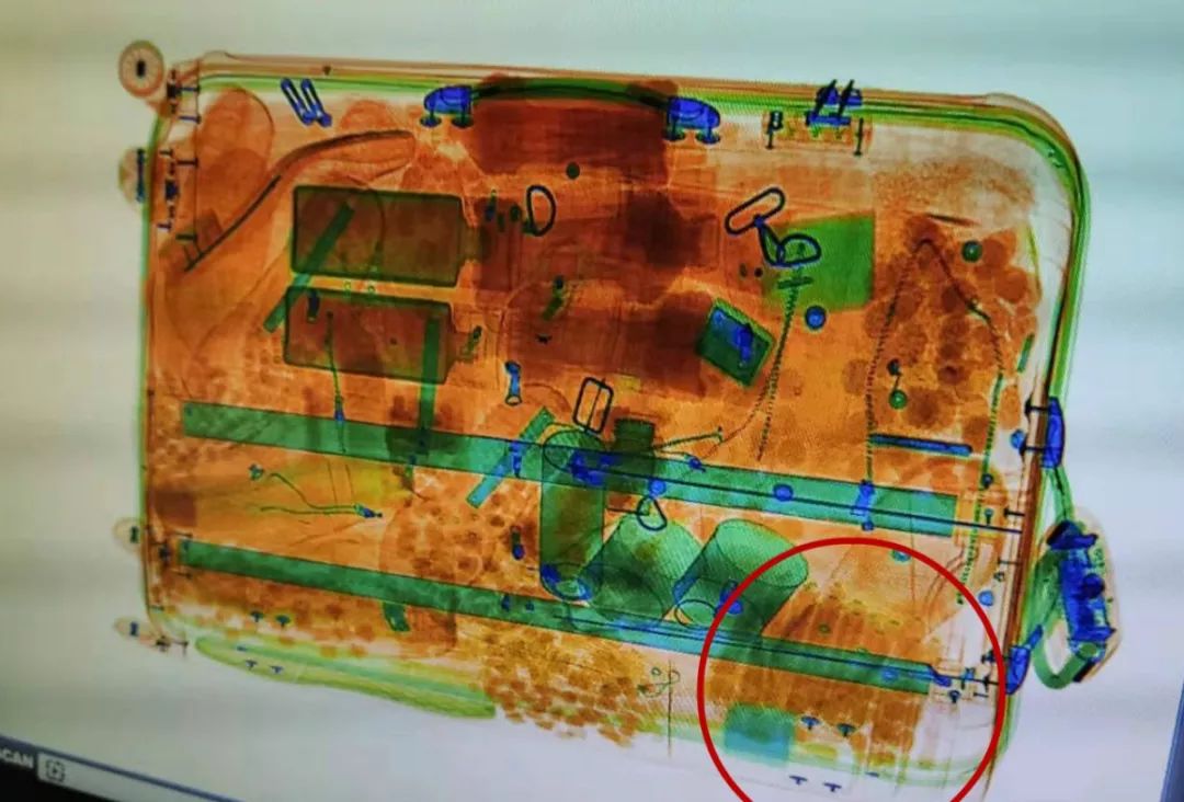 快递x光机违禁品图片图片
