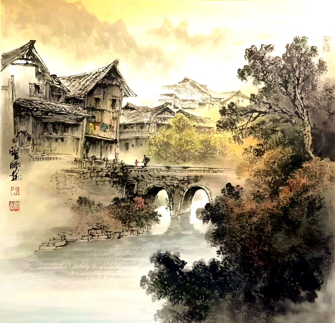 曾刚:山水画中的树法与云水融合之美