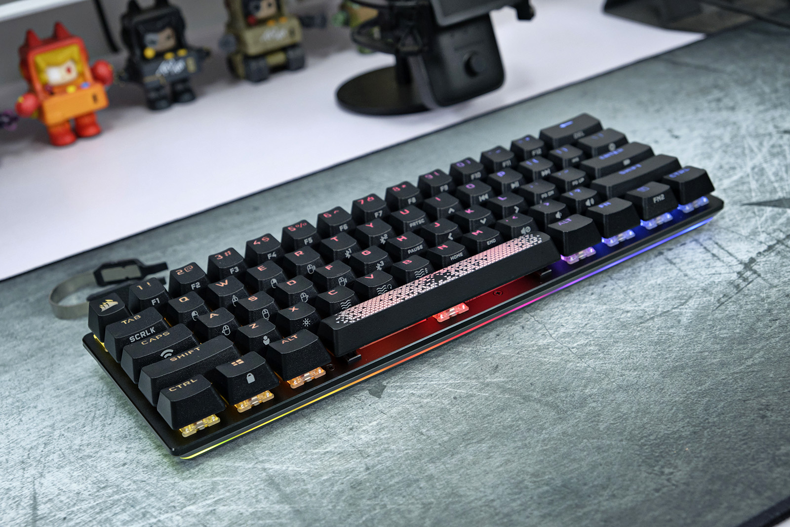 三模无线,热拔插,全方位升级美商海盗船k70 pro mini wireless