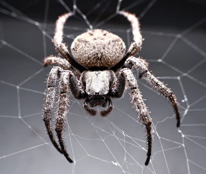 大腹园蛛探秘:夜间的猎食者与白色卵袋的奥秘