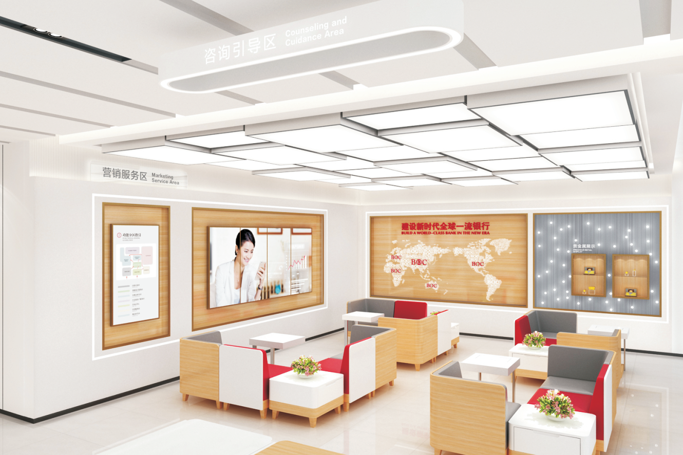 银行引导台定制流程包括明确需求,寻找供应商,沟通细节,签订合同,设计