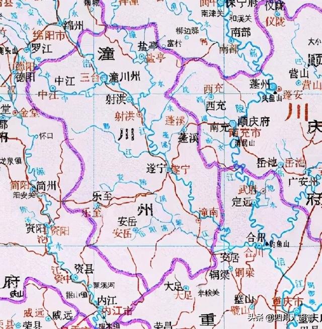 重庆市潼南区历史沿革(并附各时期一些珍贵地图)