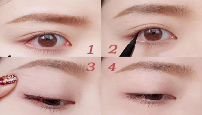 眼线的画法步骤图初学者