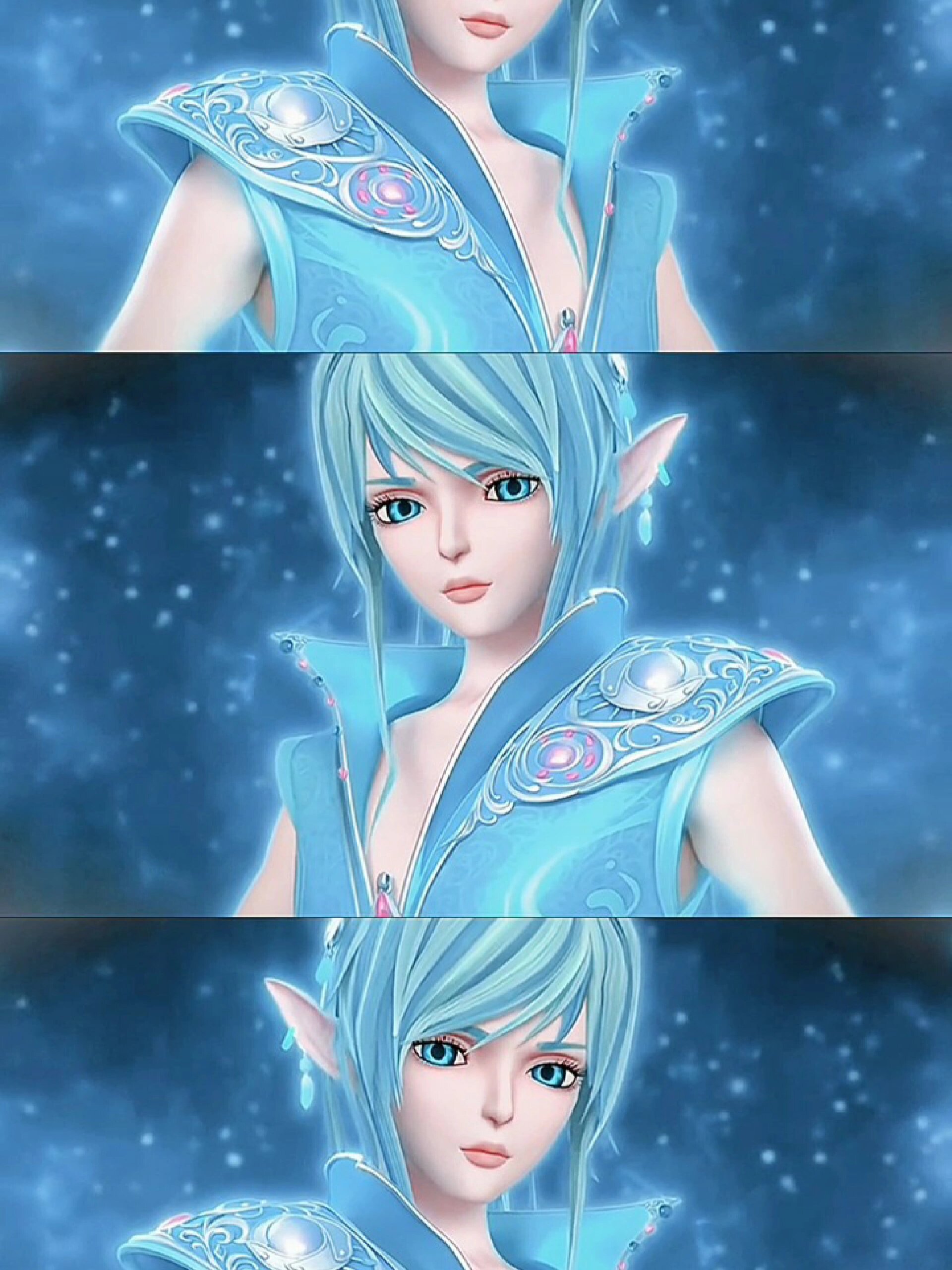 水清漓三屏高清动态壁纸