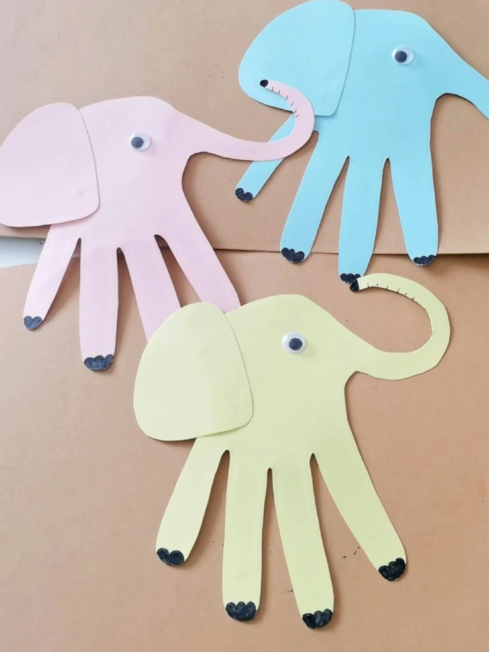 超简单的用手掌就能做的大象