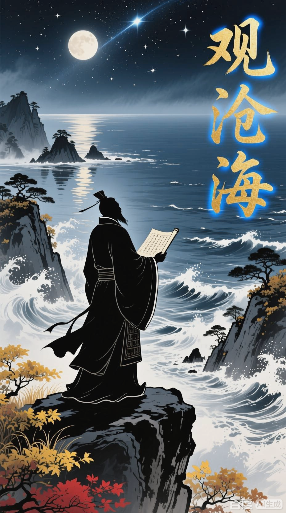 观沧海:诗意与画面的交融