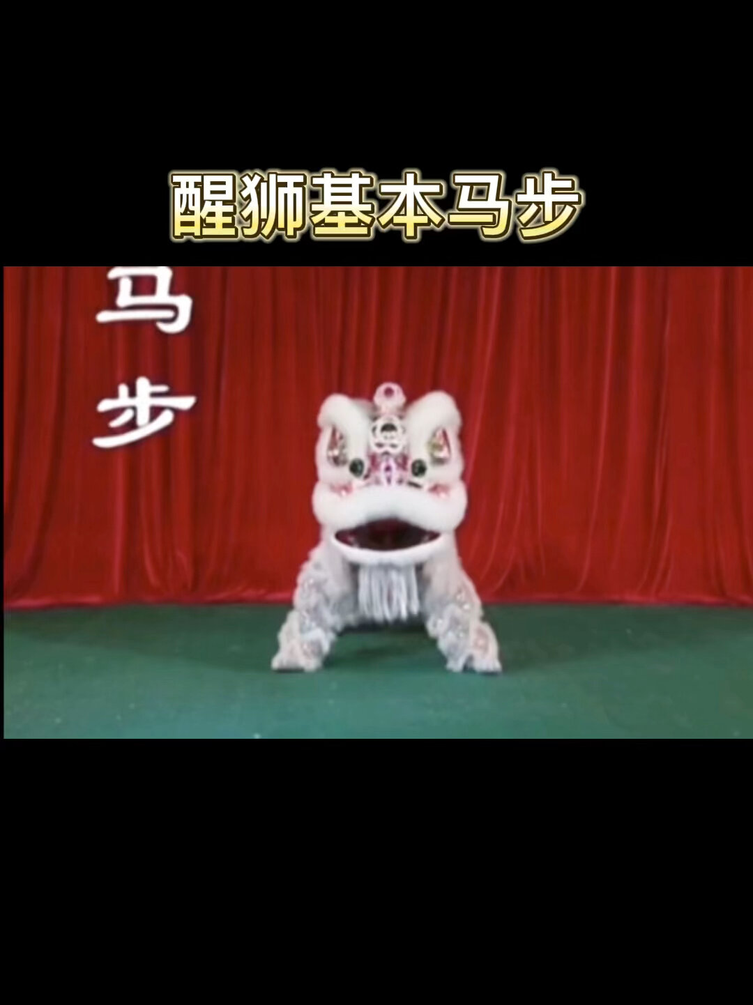 醒狮基础舞狮教学南狮基础马步