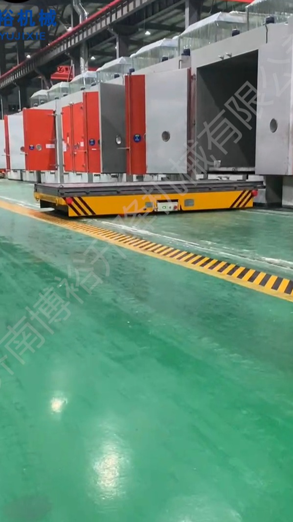定制无轨电动地平车 万向移动车间轨道平车 耐高温操作灵活