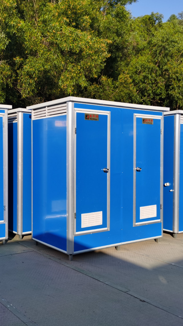 彩钢双人位户外移动厕所卫生间户外洗手间流动厕所淋浴间洗澡间冲-度