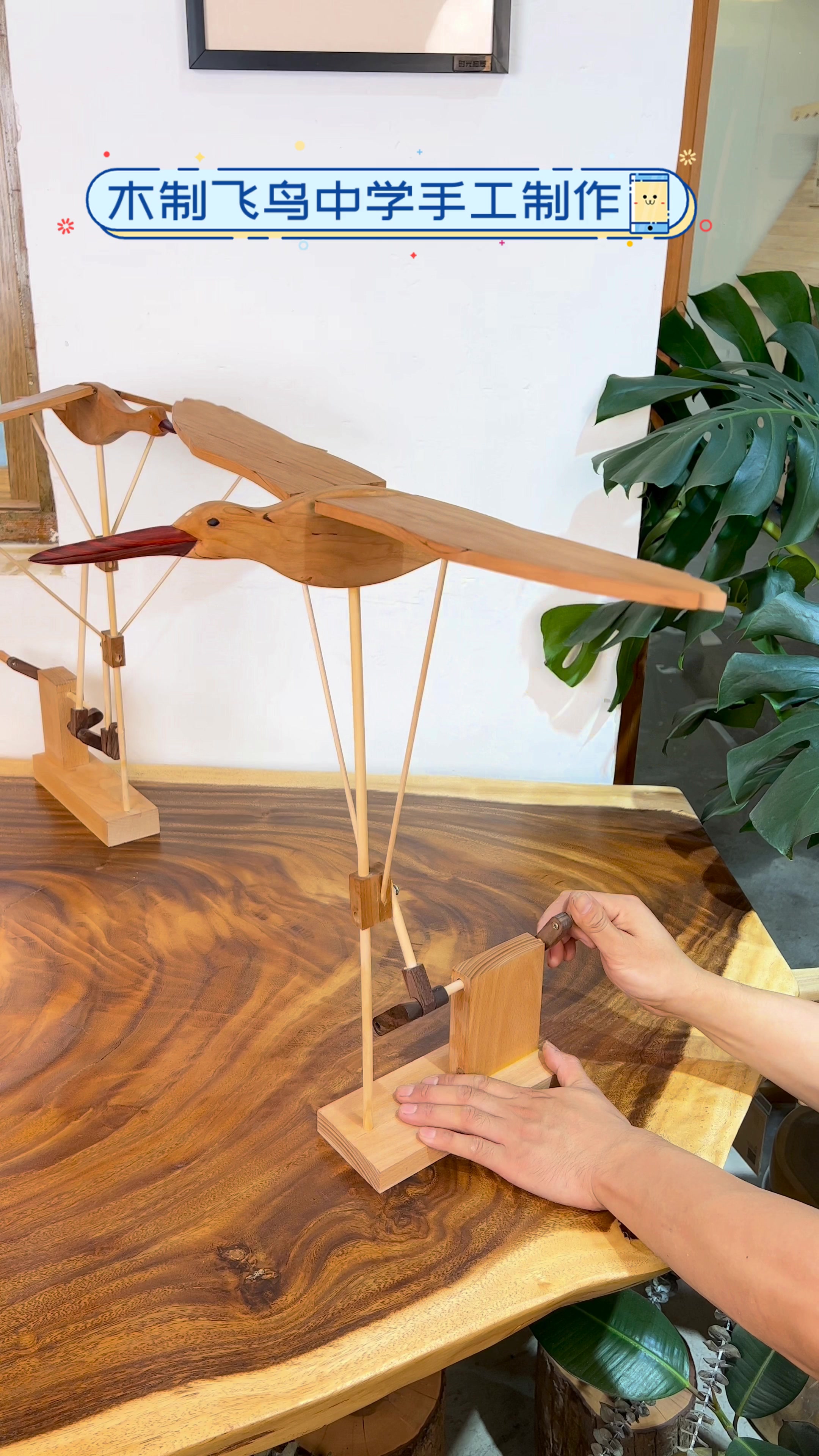 木制飞鸟中学手工制作