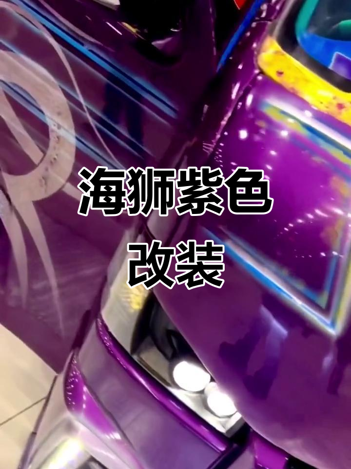 丰田海狮紫色魅力,改装后的完美呈现