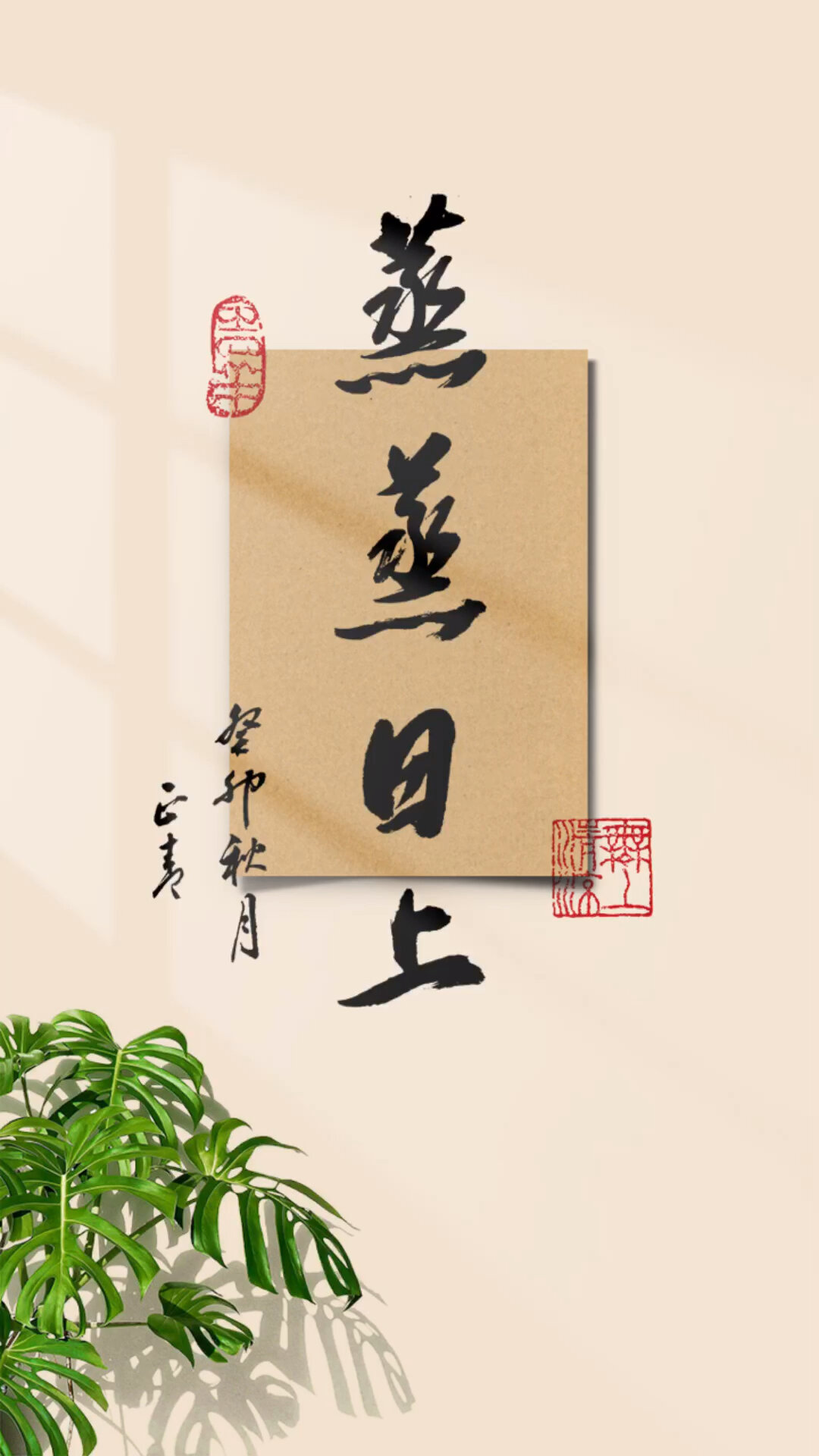 蒸蒸日上|每日书写 书法 毛笔字
