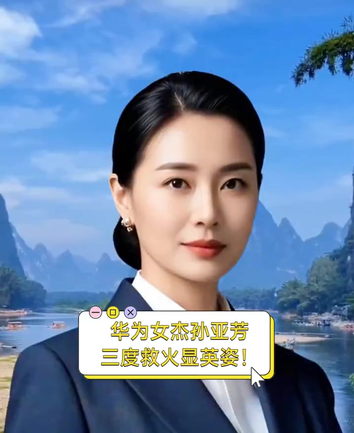 华为女杰孙亚芳,三度救火显英姿!