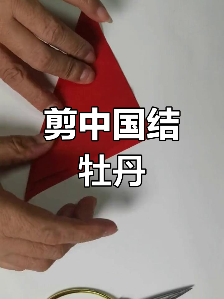 八折牡丹团花剪纸教程图片