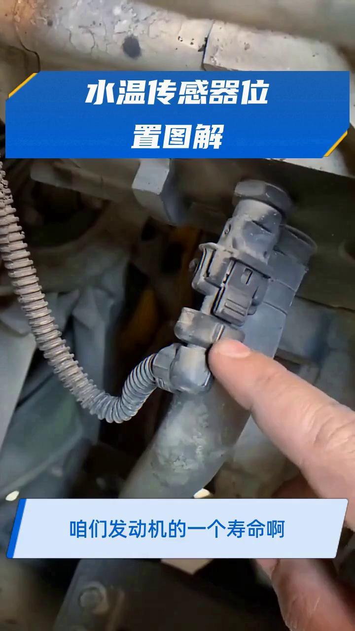 水温传感器位置图解