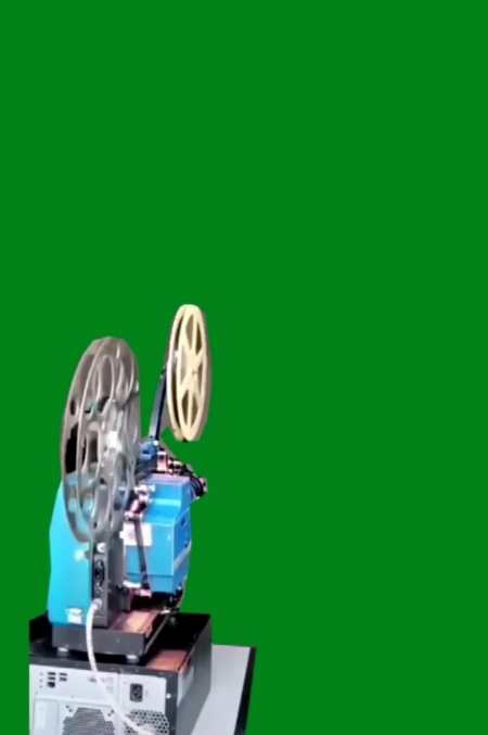 电影放映机绿幕素材 喜欢素材自取-度小视