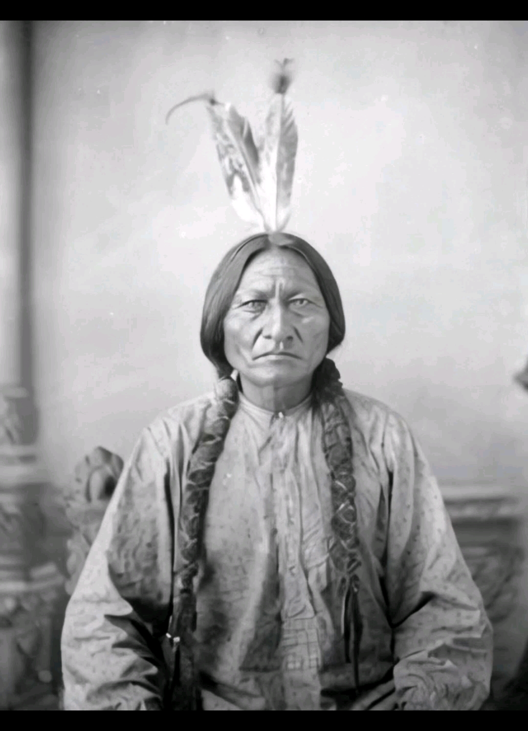 愤怒的美国印第安人坐牛