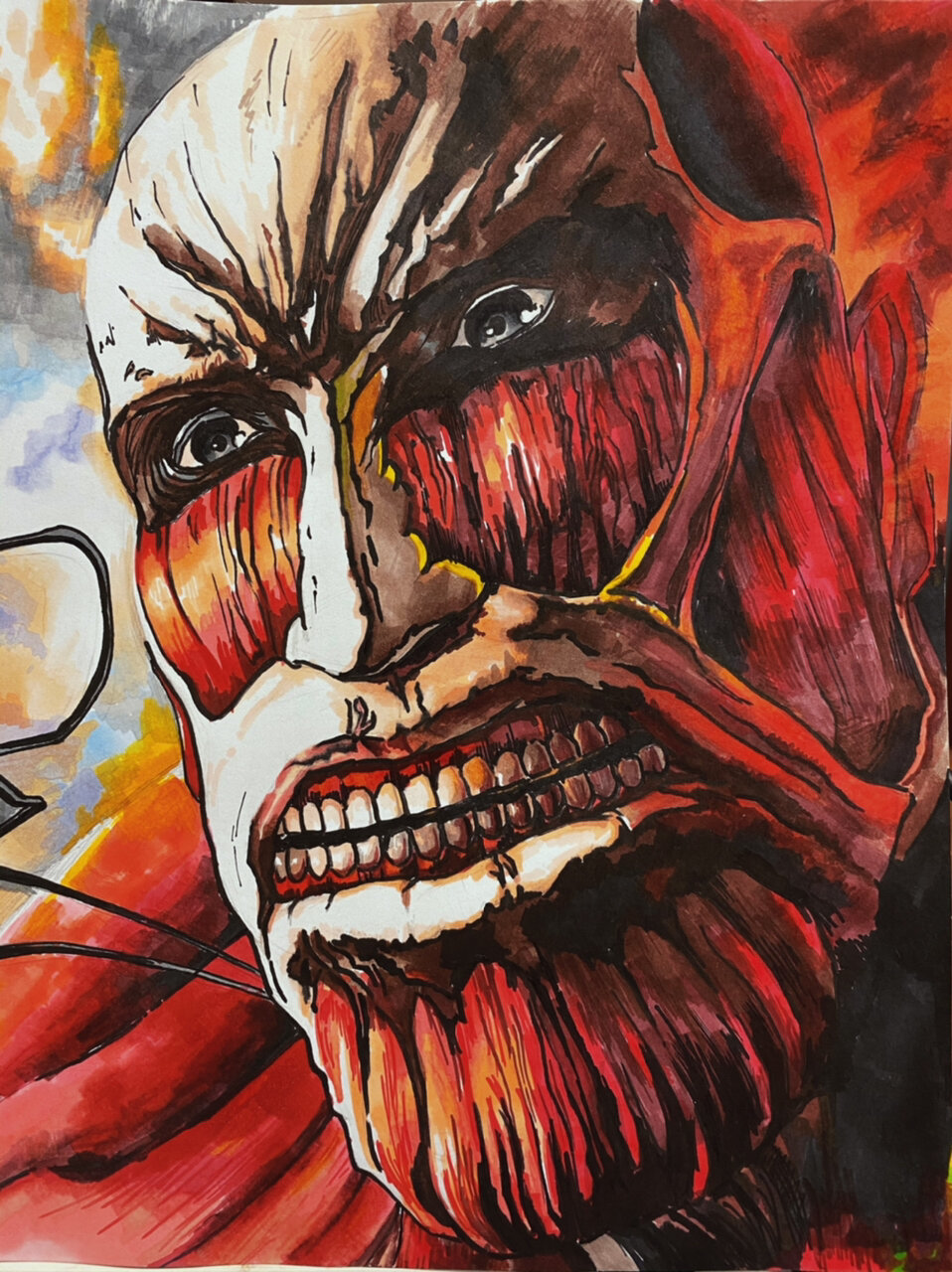 塔塔开!献出心脏!手绘超大型巨人