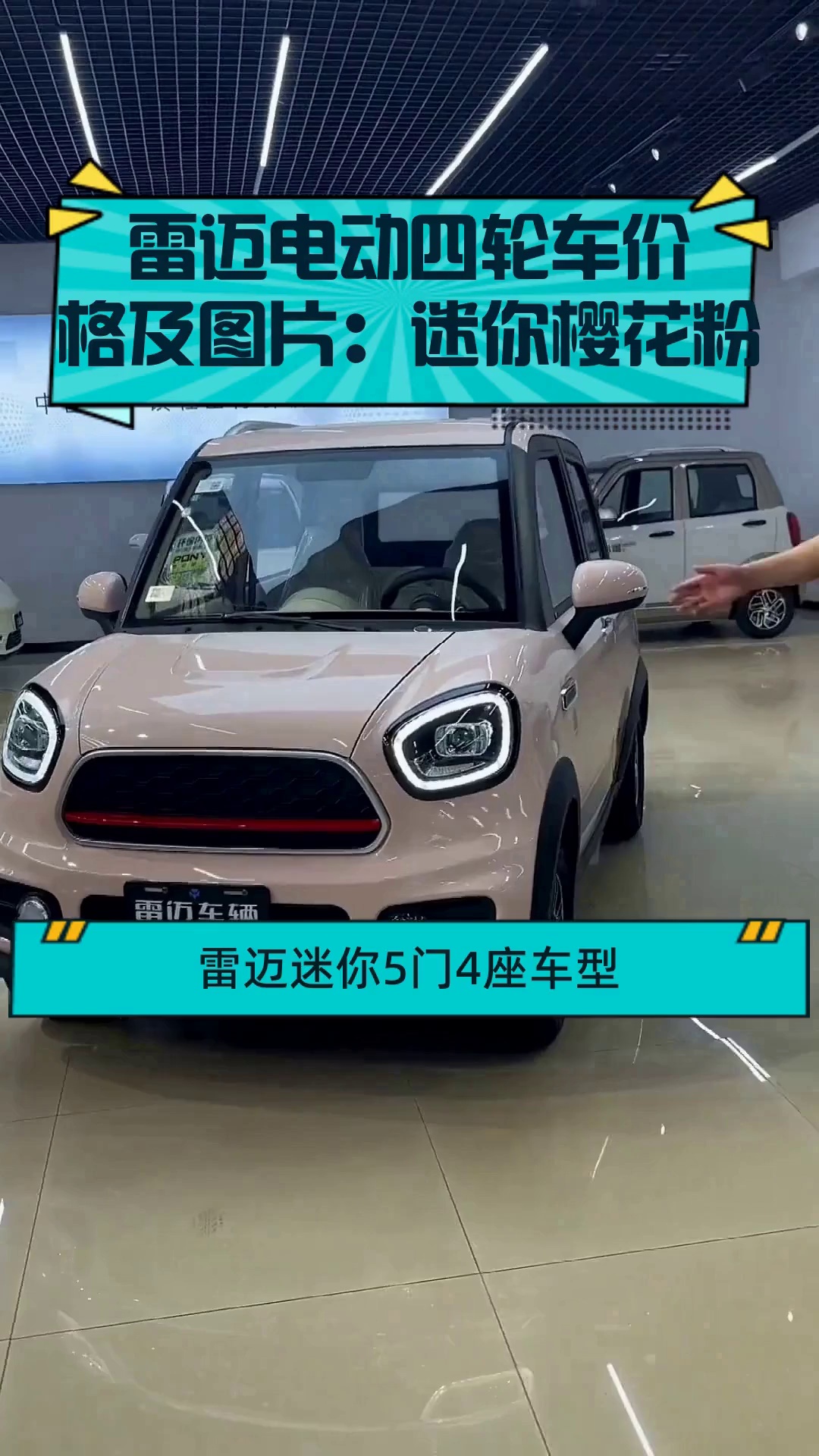 雷迈电动四轮车价格及图片:迷你樱花粉