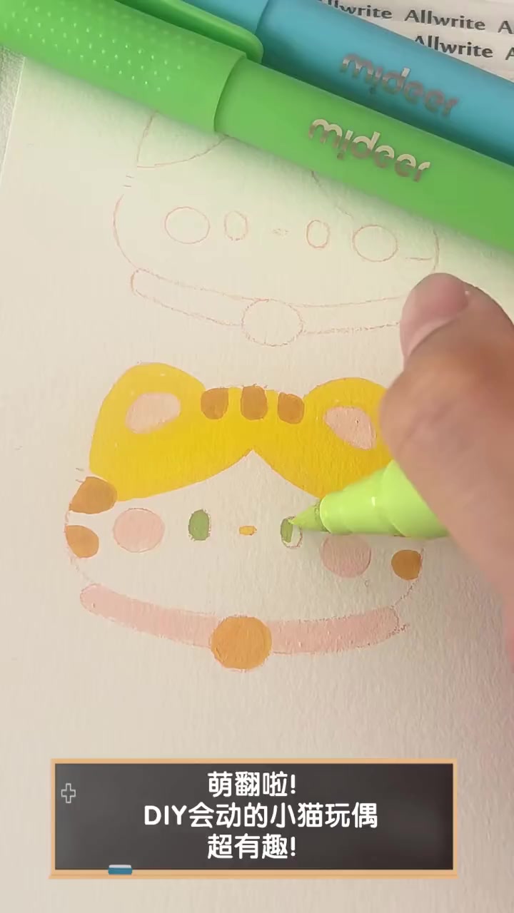 萌翻啦!diy会动的小猫玩偶,超有趣!