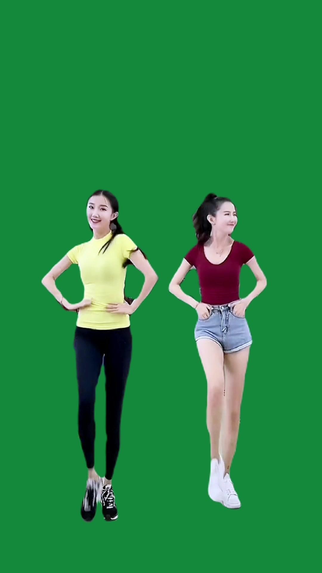 绿幕素材 美女舞蹈 舞出美丽舞出健康-度小视