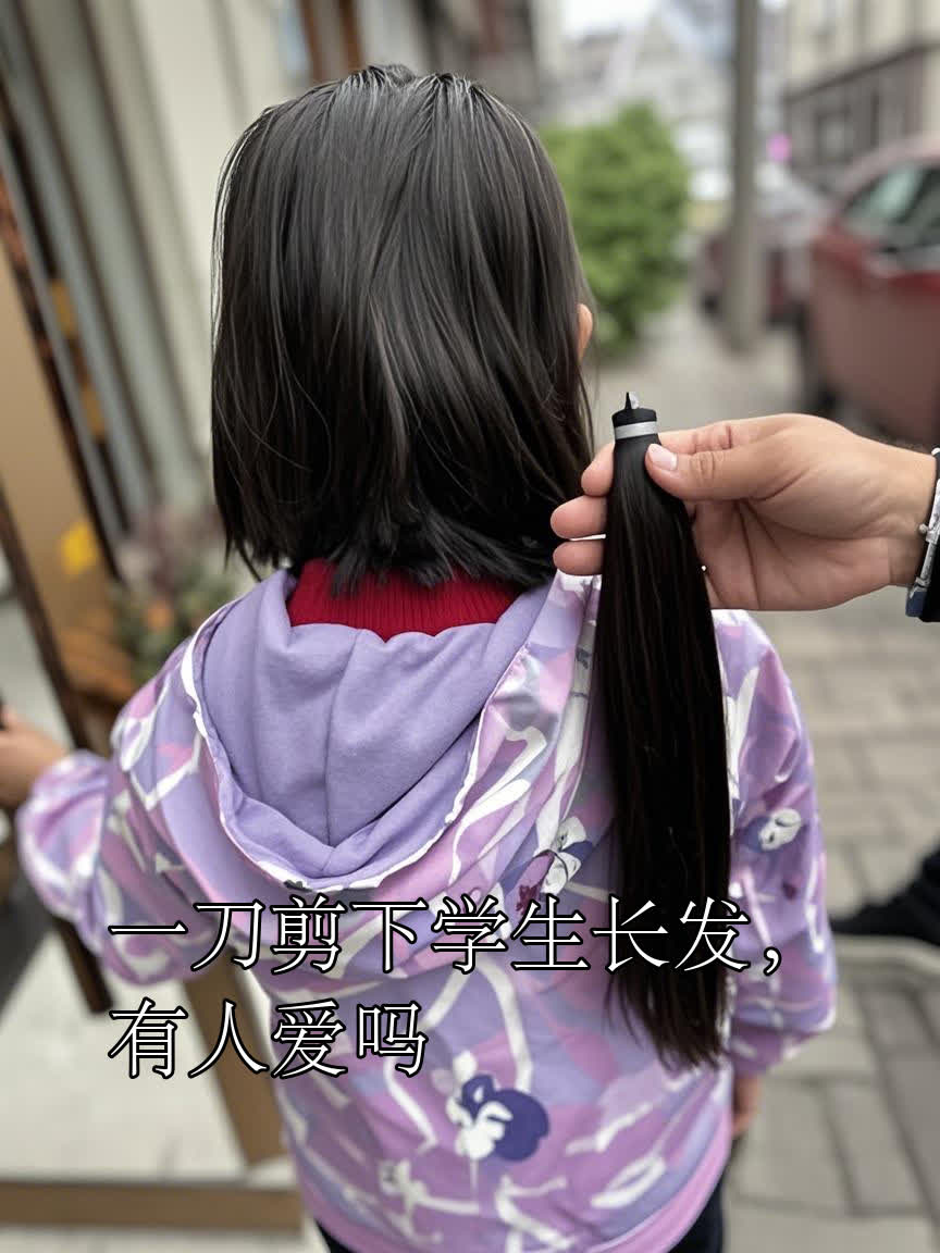一刀剪下学生长发,有人爱吗