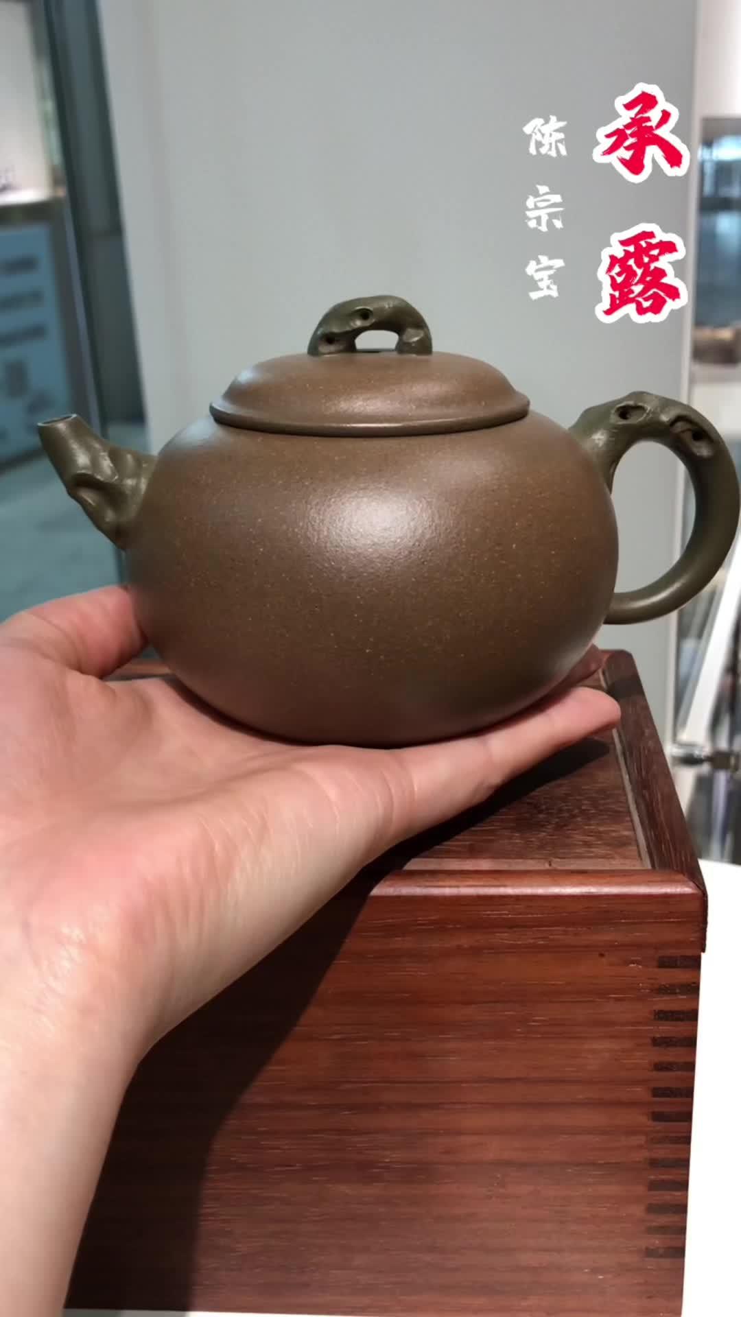 龙德堂紫砂壶陈宗宝承露壶 紫砂壶 原矿紫砂 器物之美 紫砂艺术 抖音