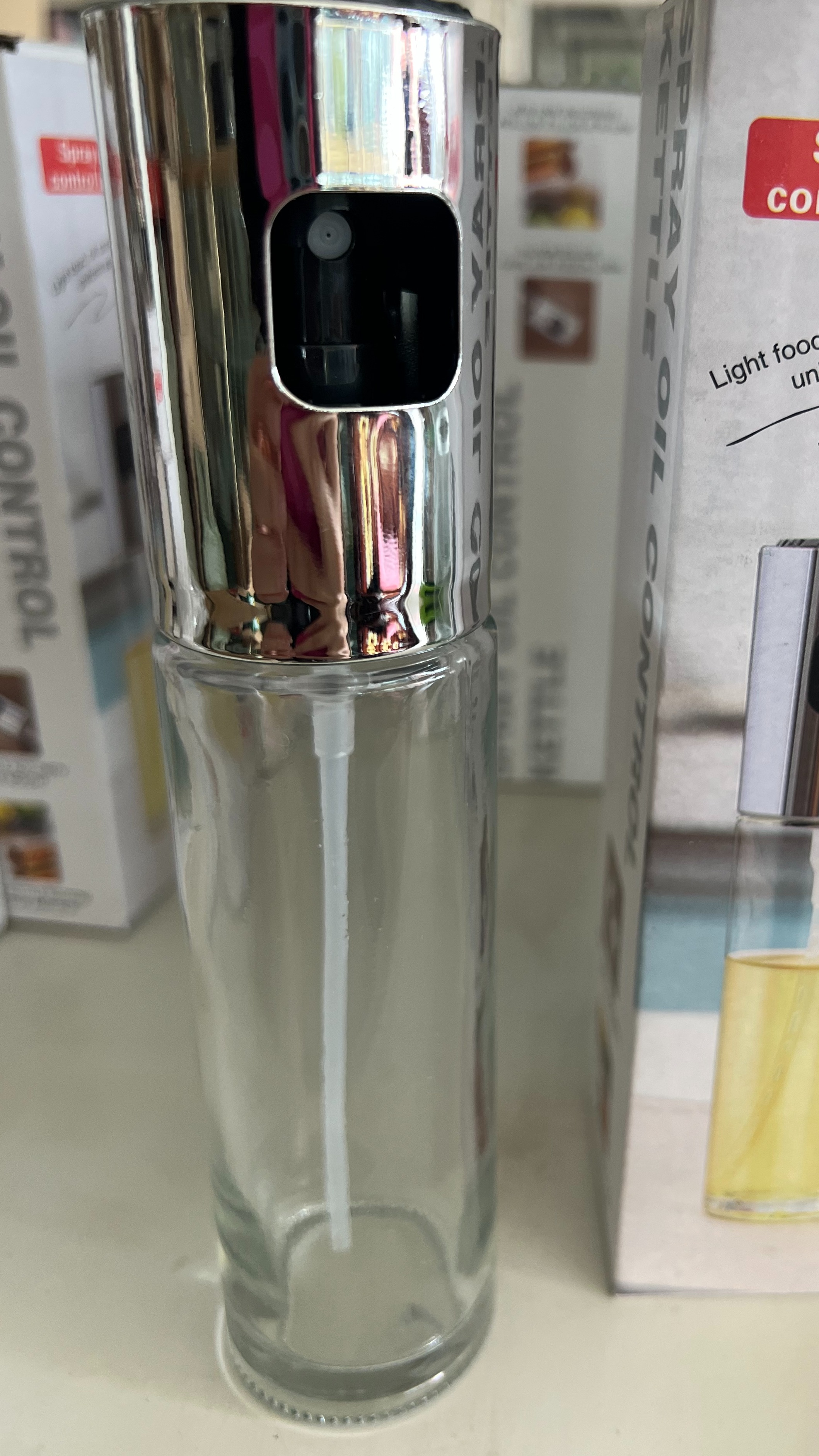 喷油瓶喷油壶厨房家用橄榄油食用油空气炸锅喷雾化雾状玻璃油喷壶