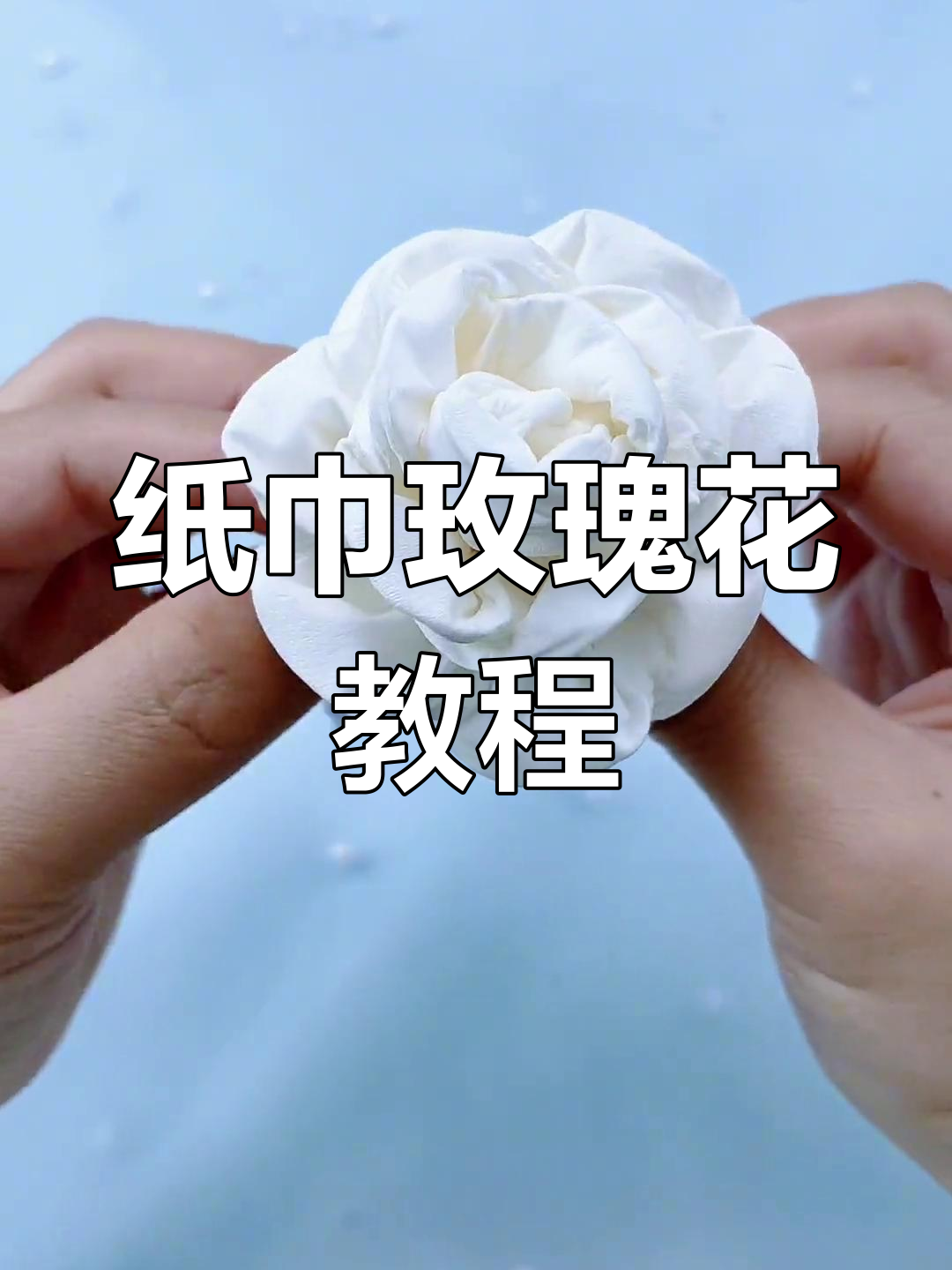 5步学会纸巾玫瑰折法,简单又好看