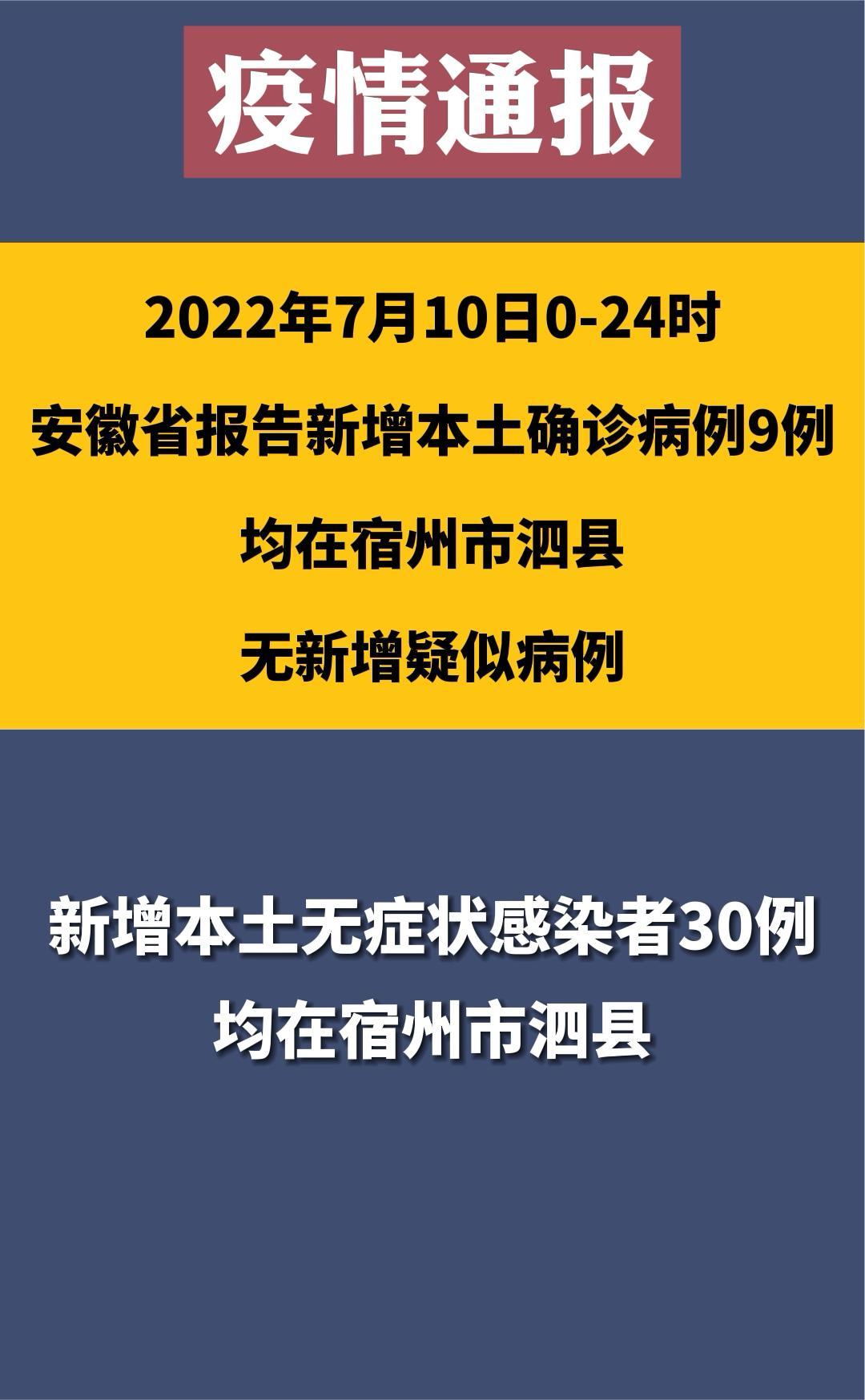 7月11安徽省报告新冠肺炎疫情情况