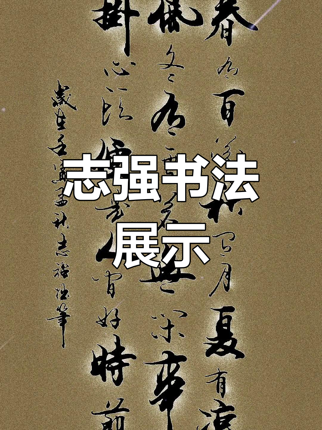 志强书法:笔墨之间的艺术与心境