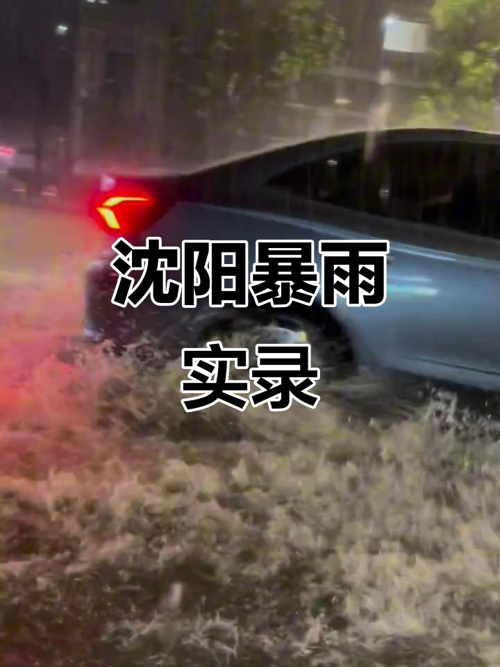 沈阳大雨来袭,雨中城市景象全纪录