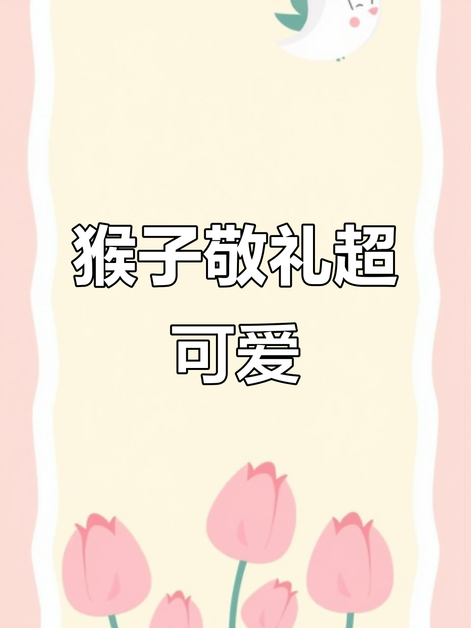 动物园猴子敬礼萌态十足,游客近距离互动惊吓到它