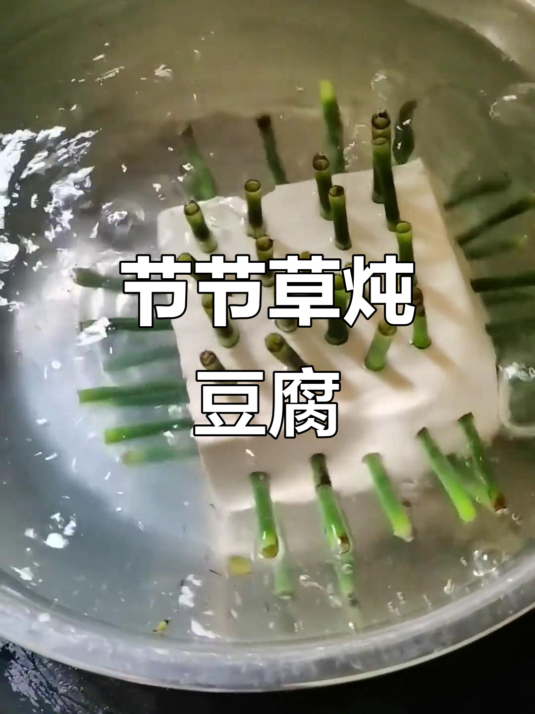 节节草煲豆腐,农村美味你尝过吗?